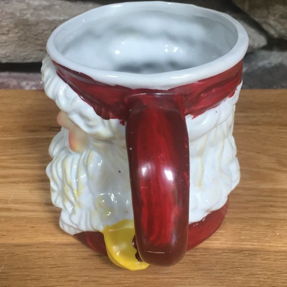 VTG Sleeping Santa Mug Christmas Assemblage Holiday Decor - Picture 2 of 8